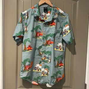DISNEY LILO & Stitch Hawaiian Shirt M